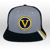 Vogue Tyre Black Flat-Billed Striped Hat