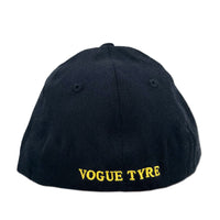 Vogue Tyre Black Flat-Billed Striped Hat