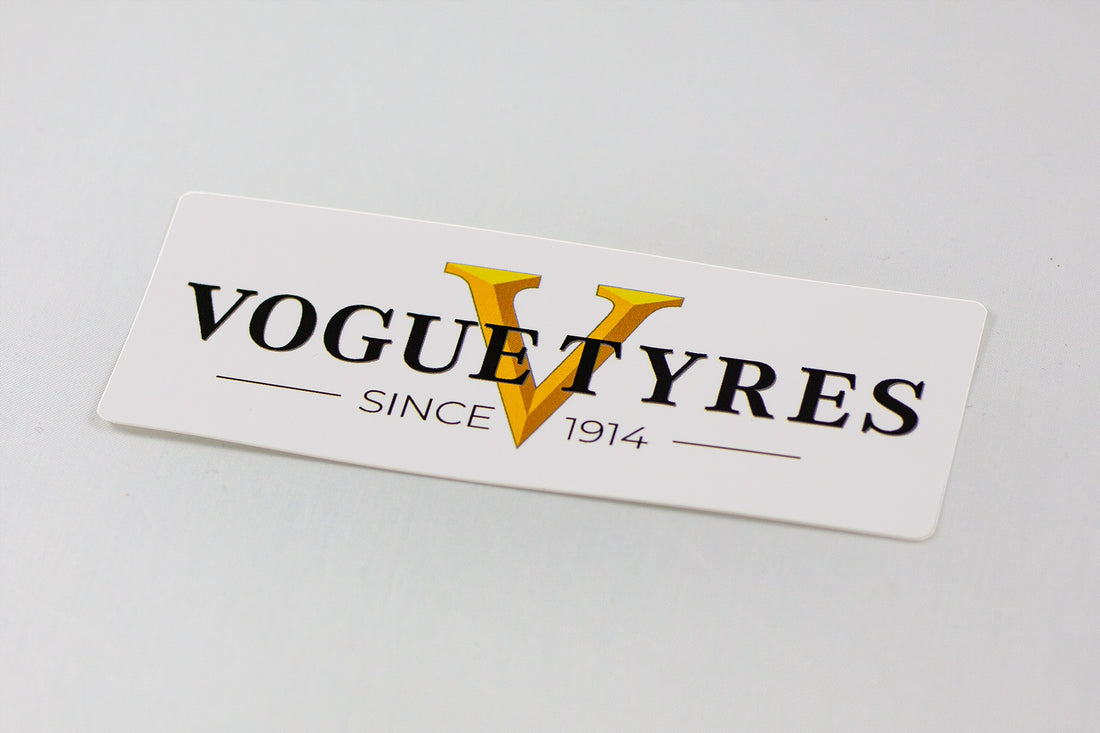 Vogue Tyre Sticker 3 Pack - White