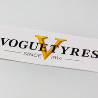 Vogue Tyre Sticker 3 Pack - White